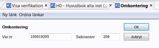 2017-04-05 33 / 80 Gå sedan till Verifikationsregistrering och välj funktionen Omkontering.