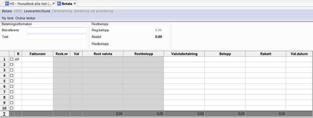 2 Datum 2017-04-05 37 / 80 TAB vidare till Fakturanr och skriv in fakturanumret du har fått betalt för.