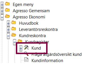 Om du vill att en ny kund eller en ny finansiärskod ska läggas upp så fyller du i formulären på Agresso Web: https://agressoweb.