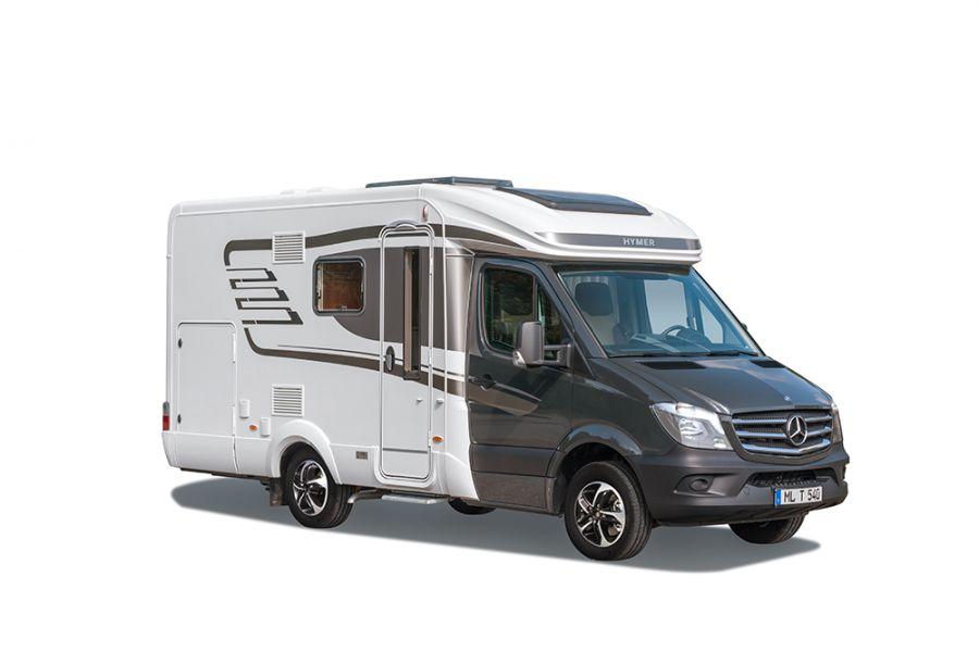 Utsida och förvaring Förarhytten i HYMER ML-T är
