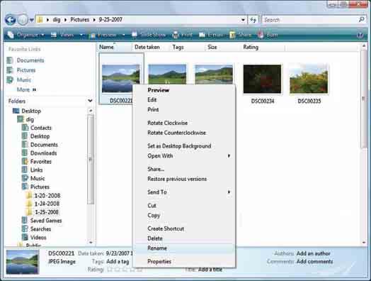 Visa bildfiler som är lagrade på en dator med hjälp av kameran genom att kopiera till Memory Stick Duo I det här avsnittet beskrivs processen med en Windows-dator som exempel.