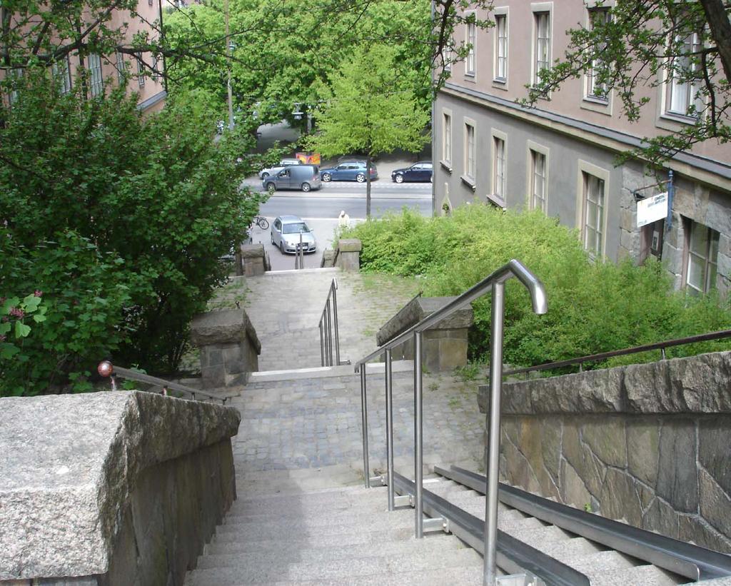 TRAPPANLÄGGNINGAR Trappanläggningar av arkitektoniskt värde,