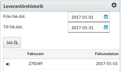 Bifogade filer För att koppla ett dokument till fakturan klickar du på menyn Bifogade filer.