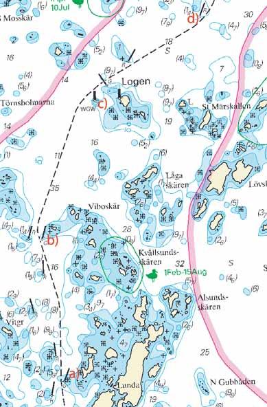9 Nr 193 Amend Amend Delete Insert starboard light spar buoy Fl(2) G 6s starboard light spar buoy Fl(2) G 6s Logegrund light Fl G 3s Beacon with daymark WGW Amend port light spar buoy Fl R 3s ALL