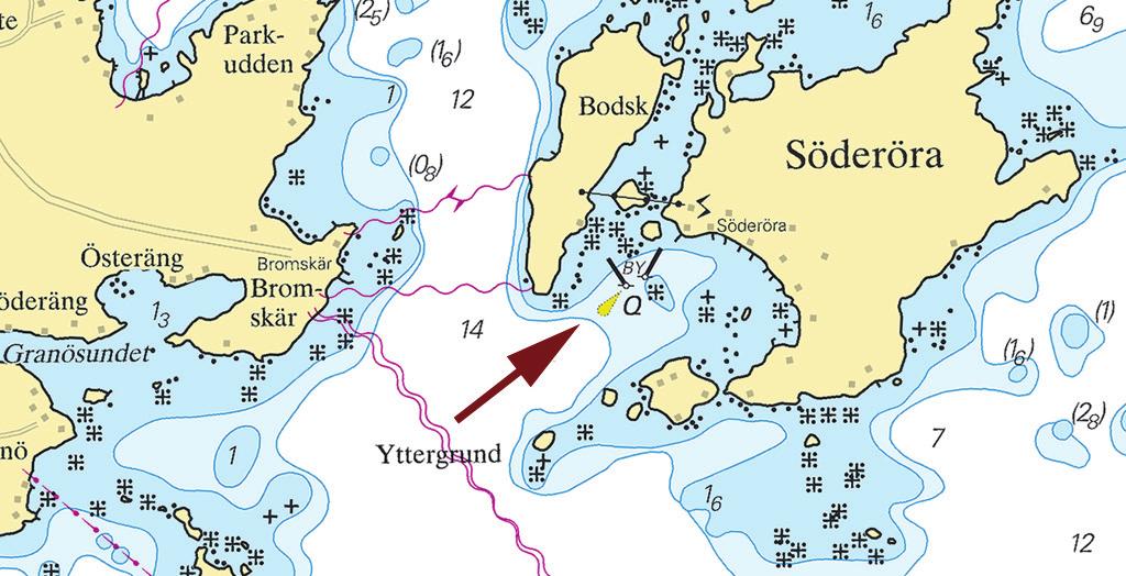 6 Söderöra i Stockholms norra skärgård Island Söderöra in the northern part of Stockholm archipelago Sjöfartsverket, Norrköping. Publ. 9 november 2013 * 9044 Sjökort/Chart: 612, 6142 Sverige.