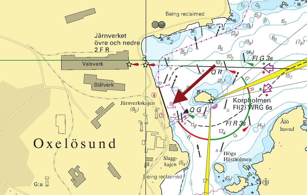 9 Nr 470 * 8378 (T) Sjökort/Chart: 621, 6211 Sverige. Norra Östersjön. Oxelösund. Järnverkskajen. Dykarbeten och arbeten under kajläget. Förlängd tid. Upprepning.