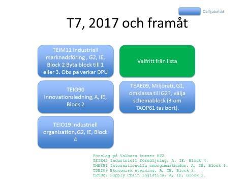 TEIO23/ TEIO28 Det har kommit in ett förslag ifrån MD om att de vill se en kurs för TEIO 23 och TEIO 28.