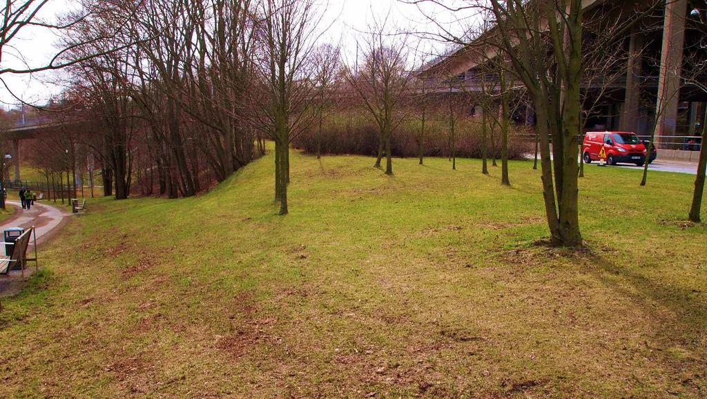 Figur 30 Mårtendalsparken 4.8 Ny station i Slakthusområdet Slakthusområdet består till största delen av bebyggelse med industrikaraktär och saknar bostadsbebyggelse.