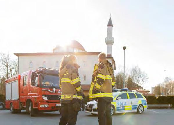 Vid dessa tillfällen har vi informerat om det arbete som bedrivs inom Södertörns brandförsvarsförbund och de utmaningar som vi ser i delar av kommunen. Vi har även informerat om brandskydd i hemmet.
