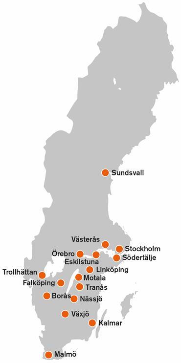FASTIGHETERNA Other 14% Marknadsvärde 23 fastigheter 270 000 m2 Ca 4,4 kr Södertälje 4% Västerås 29% Stockholm 4%