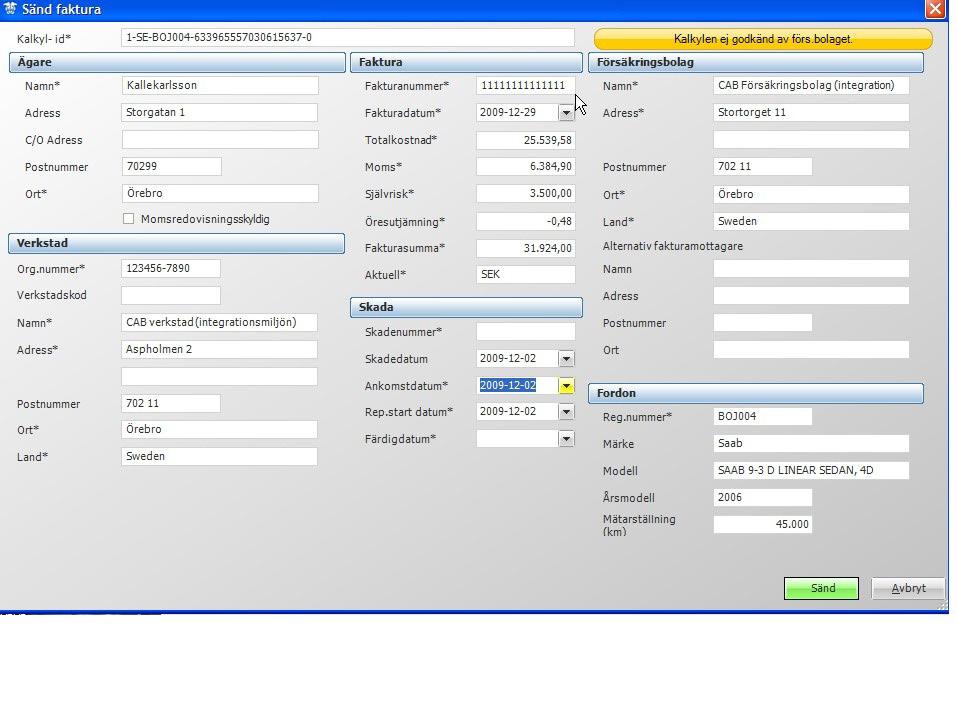 E-faktura CAB E-faktura är elektroniska fakturor baserade på CABAS-kalkyler vilket innebär en mer enhetlig, snabbare och korrekt fakturering.