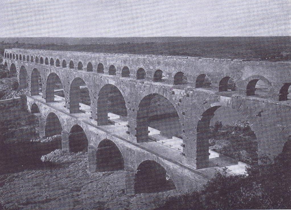 Pont du Gard Nuvarande södra Frankrike, byggd