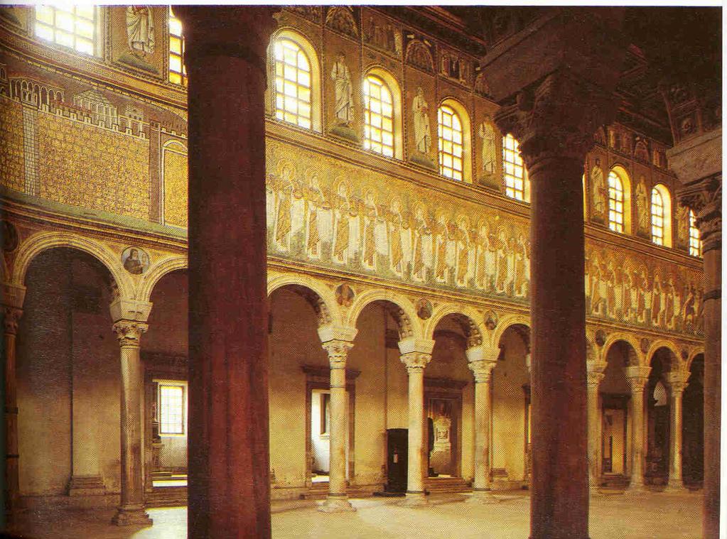 Tegelhantverket spreds vidare i Europa Romansk byggnad (basilika) från ca 490 e.