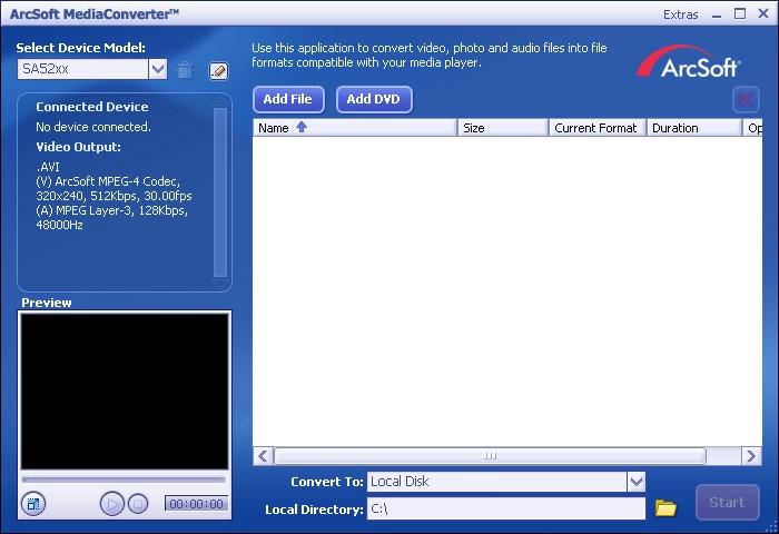 3.6.1.2 Lägga till videofiler från din dator eller DVD-spelare 1 2 3 I fönstret MediaConverter, klickar du på Add File (Lägg till fil)/add DVD (Lägg till DVD) för att välja källa för videoklippet.