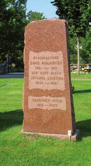 De i kvarteret är framställda av grå granit och diabas och förekommer från 1930-talet och framåt. Från 1930 kommer också de låga breda gravstenarna som tillverkats i grå granit.