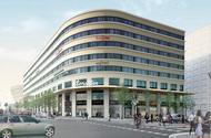 Byggtekniskt antal huskroppar 7st Antal våningar 10st Nybyggnad av kontor och galleria i Hagastaden, etapp 1 Torsplan, etapp 1 BrandEx skyddar