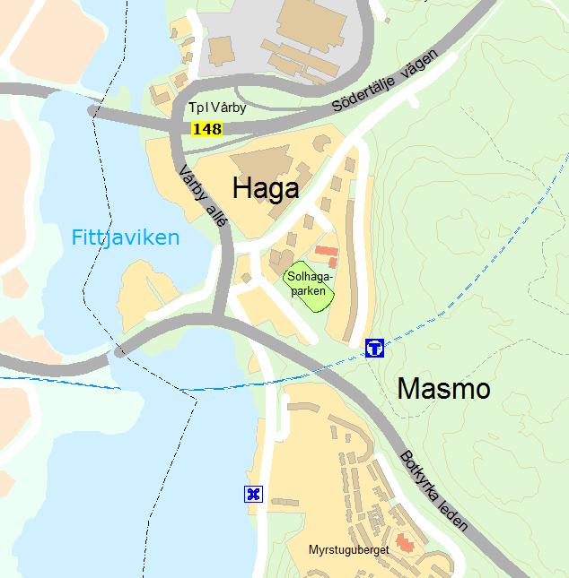 z Planområdet utpekat med röd ring.