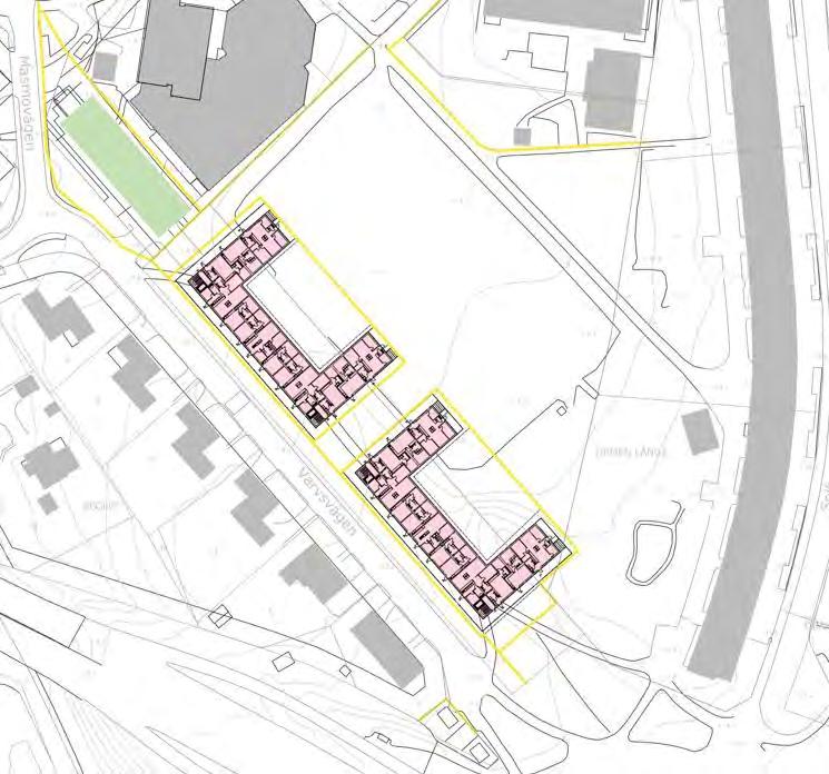 5 Diskussion Bostäderna i denna utredning planeras i ett läge som ur bullerhänseende kan ses som komplext. Byggnaderna exponeras för trafikbuller från flera olika källor med hög trafikbelastning.
