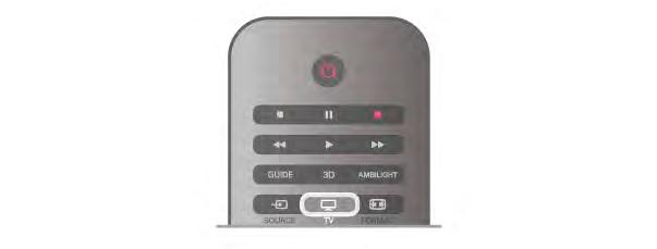 Fjärrkontrollen är hopparad med en annan TV Utför hopparningen genom att hålla fjärrkontrollen nära Philipslogotypen (cirka 10 cm ifrån) och trycka på knapparna * röd och * blå samtidigt.