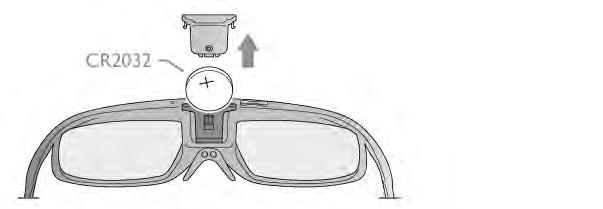 Om LED-lampan lyser med ett fast orange sken i 2 sekunder är glasögonen inställda för spelare 1. Om LED-lampan blinkar orange är glasögonen inställda för spelare 2. väljer Spel för två personer.