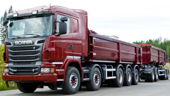 8 5-axlad lastbil och 4-axlat släp (Scania) 2.4.3 Nederländerna Sedan 2007 är Nederländerna det enda land i EU där en bruttovikt på upp till 50 ton för ett enskilt fordon, till exempel en lastbil, är tillåtet.