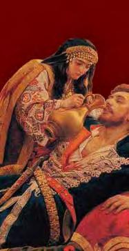Obilic spelade död men rusade upp och högg en kniv i hjärtat på Murad när sultanen passerade honom.