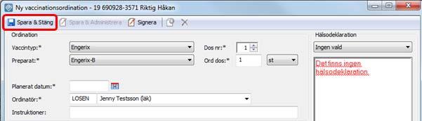 bytts ut mot en informationsballong med texten "Ingen dos denna dag".