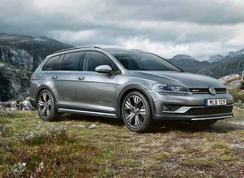 Äventyrare Alltrack Nya Golf Alltrack är en rymlig kombi Säkerhetsnivån i nya Golf Alltrack är i med attityd.