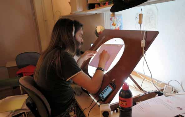 Lokaler & utrustning Totalt erbjuder animationslinjen arton stycken studieplatser. Vi antar ca tolv elever till årskurs ett, ca. sex går sedan vidare till ett andra projektår.