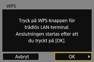 Välj [Automatisk inställning]. Välj [OK] och tryck på <0> så visas inställningsskärmen för den Wi-Fifunktion som valts i steg 3 (s. 66).