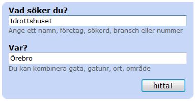 Skall ni gå till Idrottshuset stiger ni av vid Örebro Södra Station och promenerar till Idrottshuset.