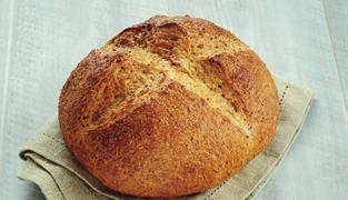 74 % av spannmålen som använts vid bakningen är fullkornsråg.