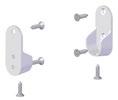 73161 Ändplugg klädstång Täck öppna ändar (2-pack) Klädstångsfäste Till klädstång (2-pack) Ändplugg art. 72092 B19xH43 art. 72087 Ändplugg art.