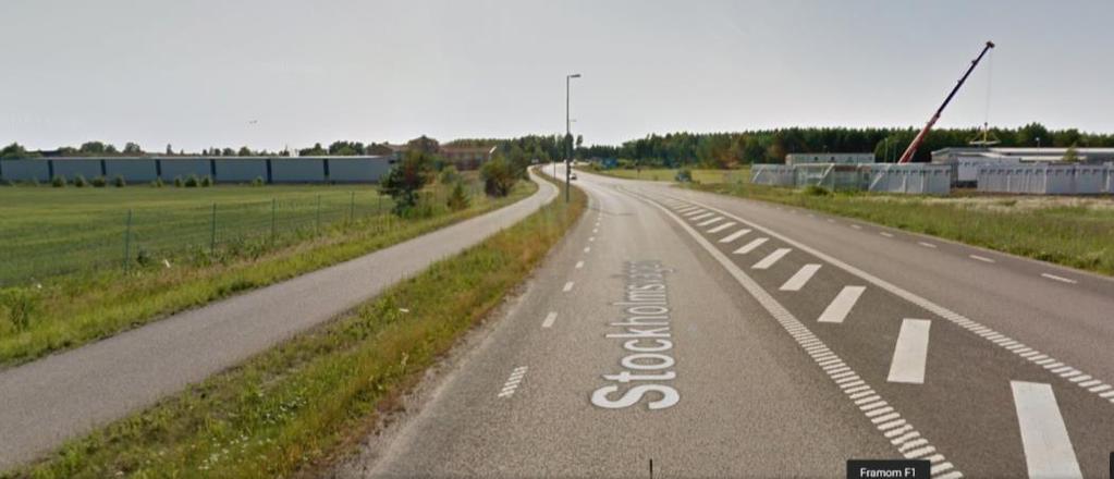 Sedan Björnövägen. Södra Ringvägen. Mål: Tågstationen Västerås. Platt. Bra asfalt. 70 km/tim väg där det dock ofta körs 90 km/tim.