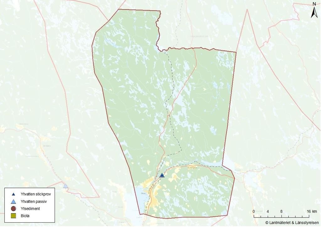 Orsa BTEX Klorbensener Troliga påverkanskällor Kalkbrytning/bruk Deponier Föreslagna fokusområden Orsasjön: Provtagning i NÖ Orsasjön