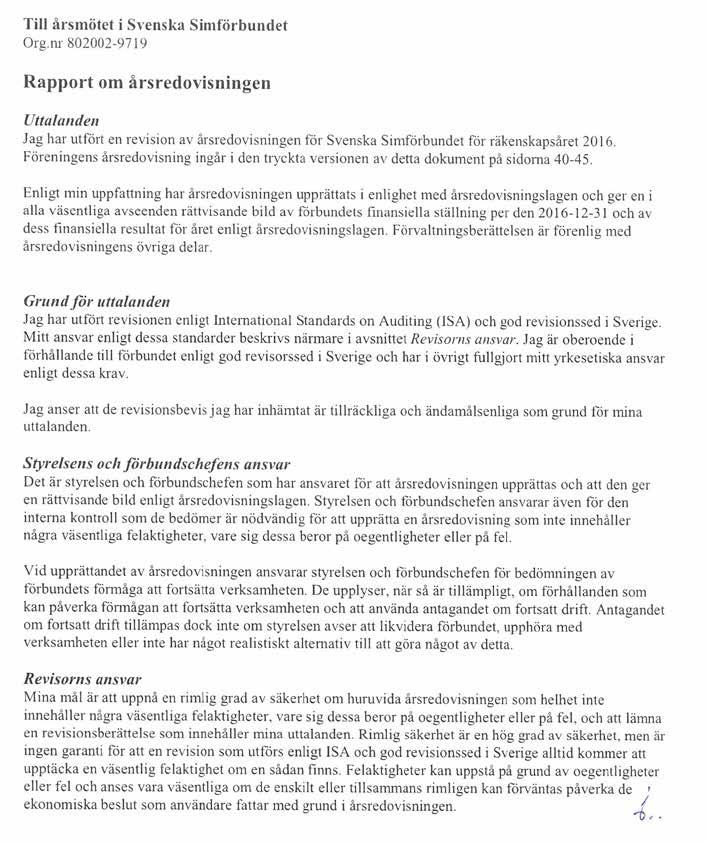 revisionsberättelse