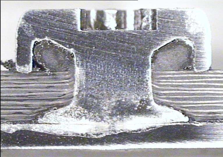 Specimen type Joining test Crosssection view, treated with acid