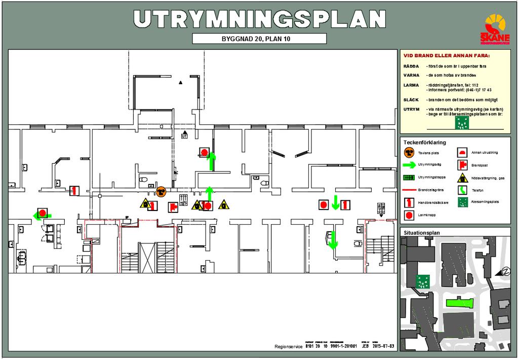 5.3.2. Layout 1 2 3 4 5 6 1 Ange berörd byggnads- och våningsplansiffra i textrutan.