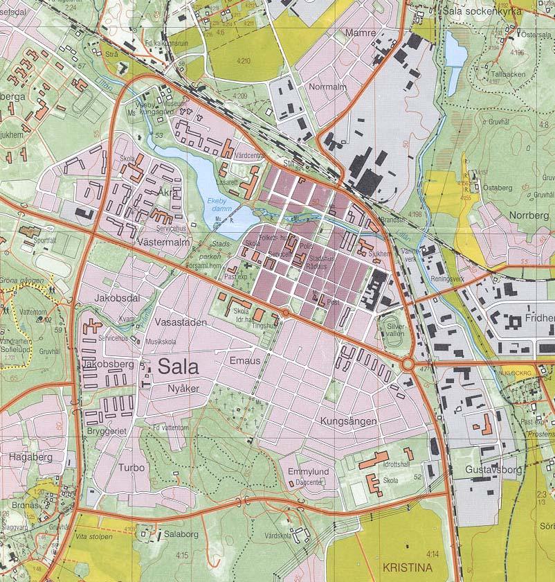 (Karta Sala kommun utan skalangivelse) Figur 4.