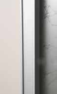 Bra att känna till Oavsett vilken ram som väljs levereras den färdigmonterad. Dörrarna kan justeras i höjd med upp till 20 mm.