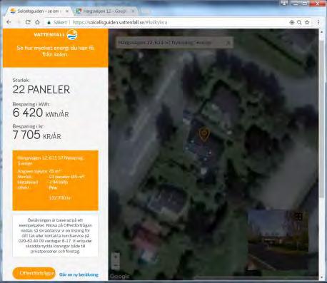 SOLCELLSGUIDEN.VATTENFALL.SE Beräkna din solproduktion på: www.solcellsguiden.vattenfall.