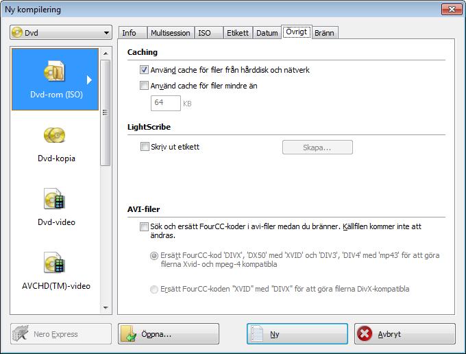 LightScribe 9 LightScribe Med Nero Burning ROM och en LightScribe-brännare installerad i datorn kan du skapa eller hämta etiketter som kan brännas på etikettsidan av speciella cd- eller dvd-skivor