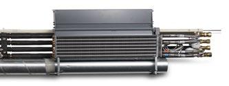 Plug and play-installation med integrerad styrutrustning. Låg bygghöjd.  Upp till 77 l/s (278 m 3 /h) Kyla: Upp till 2820 W Värme, vatten: Upp till 4580 W Bredd: 775 1500 mm.