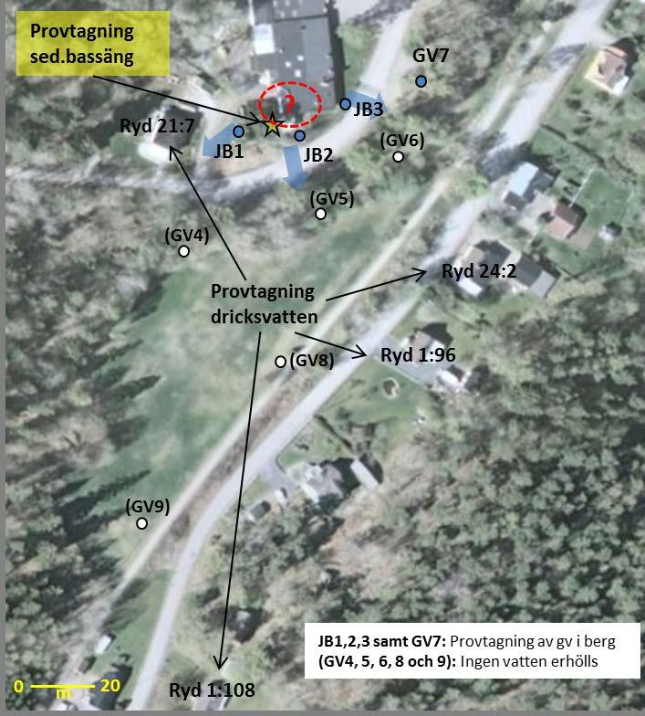 Länsstyrelsen i Kronoberg Sida 6 av 12 813-012 Längre ifrån fastigheten installerades ett grundvattenrör i ytligt berg i GV7 (ner till ca 3 m).
