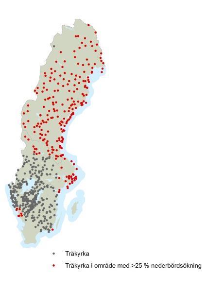 Träkyrkor hotade av fukt