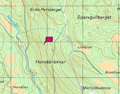 Hornåbrännan (14) 2 fällor, F17 18, Fällsättning 2013-05-21, tömning 2013-06-20 och 2013-07-19.