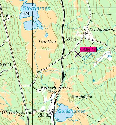 Västerstdrolet (16) 350 meter över havet. Geografiskt läge Området ligger 2,6 mil nordost om Aspås. Områdesbeskrivning Området besöktes 2013-05-22.