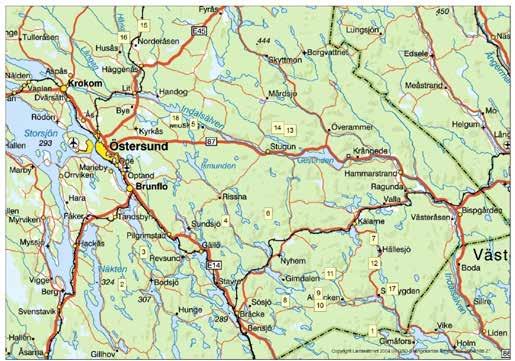 Områdesbeskrivningar och fällsättningar Översiktskarta på de nedan redovisade områden, nummer 1 18.