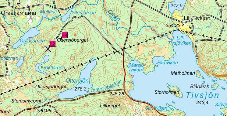 Kroktjärnen (1) 4 fällor, F1 4, fällsättning 2013-05-16, tömning 2013-06-19 och 2013-07-20. Geografiskt läge Området ligger 4 mil öster om Bräcke i Bräcke kommun, nära gränsen till Medelpad.