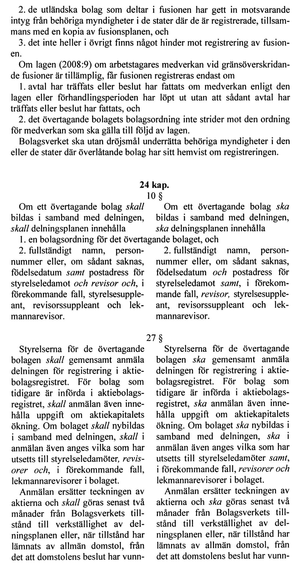 REGERINGENS LAGFÖRSLAG
